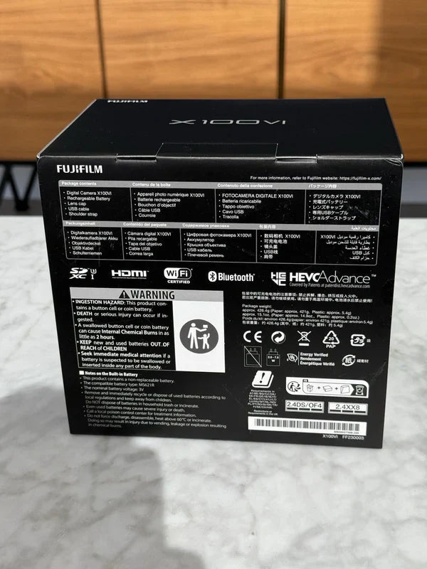 Fujifilm X100VI 40.2 MP Digital Camera Silver - Made In Japan! US MODEL - NEW